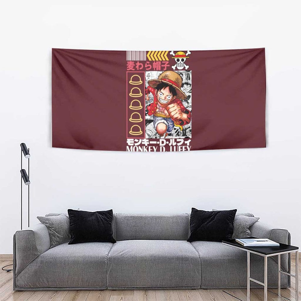 Monkey D. Luffy V2 One Piece Tapestry Anime Style TS04 Monkey D. Luffy V2 One Piece Tapestry Anime Style TS04