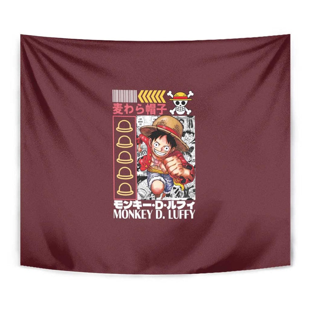 Monkey D. Luffy V2 One Piece Tapestry Anime Style TS04 Monkey D. Luffy V2 One Piece Tapestry Anime Style TS04
