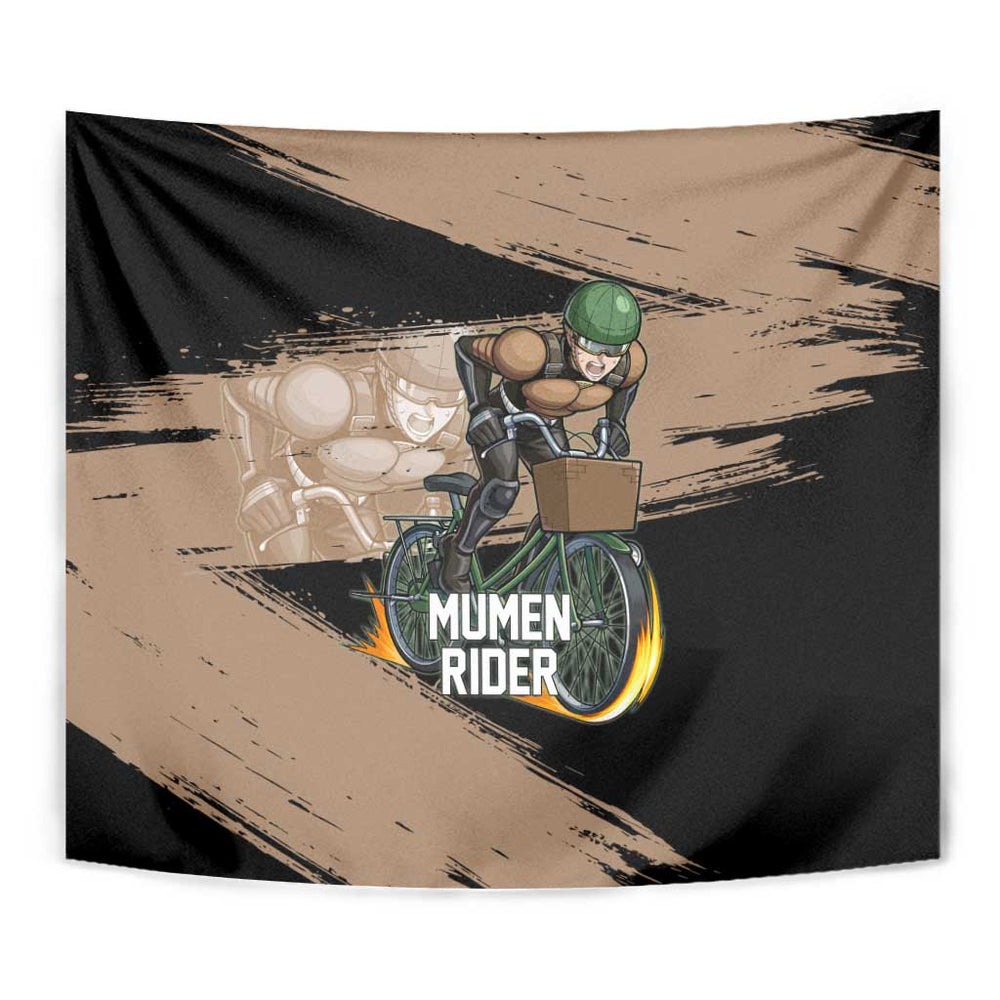 Mumen Rider One Punch Man Anime Brown and Black Tumbler With Handle with Bicycle Hero Pose and Inspirational Determination Design TS04 Mumen Rider One Punch Man Anime Brown and Black Tumbler With Handle with Bicycle Hero Pose and Inspirational Determination Design TS04