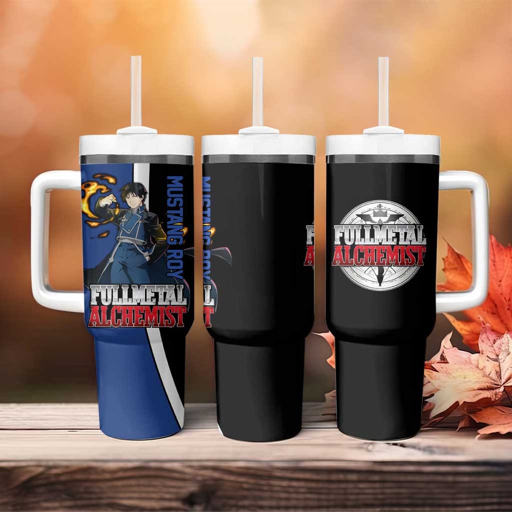 Mustang Roy - Fullmetal Alchemist Tumbler With Handle Anime Style TS04 Mustang Roy - Fullmetal Alchemist Tumbler With Handle Anime Style TS04