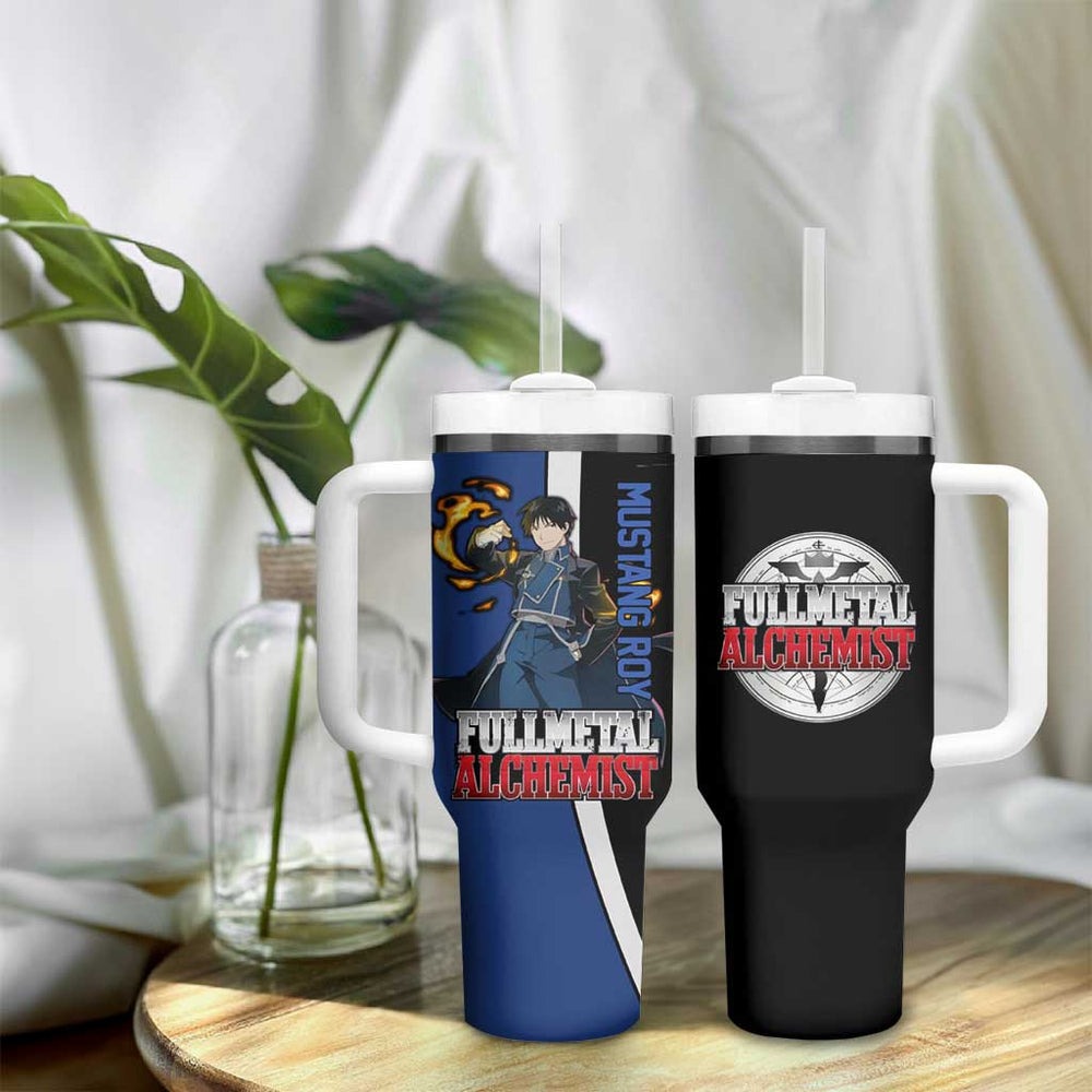 Mustang Roy - Fullmetal Alchemist Tumbler With Handle Anime Style TS04 Mustang Roy - Fullmetal Alchemist Tumbler With Handle Anime Style TS04
