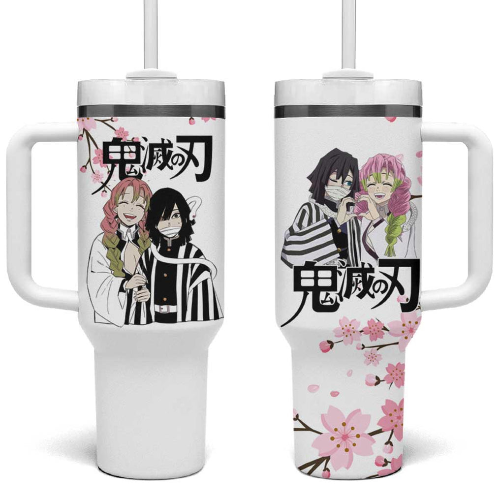 Mutsuri And Obanai - Demon Slayer Tumbler With Handle Anime Style TS04