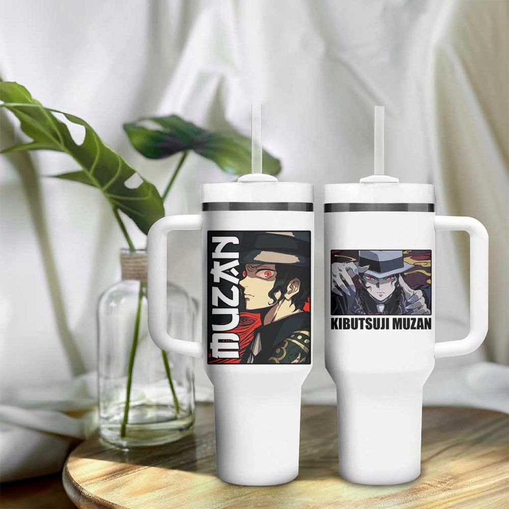 Muzan Kibutsuji Demon Slayer Tumbler With Handle Anime Mix Manga Style TS04 Muzan Kibutsuji Demon Slayer Tumbler With Handle Anime Mix Manga Style TS04