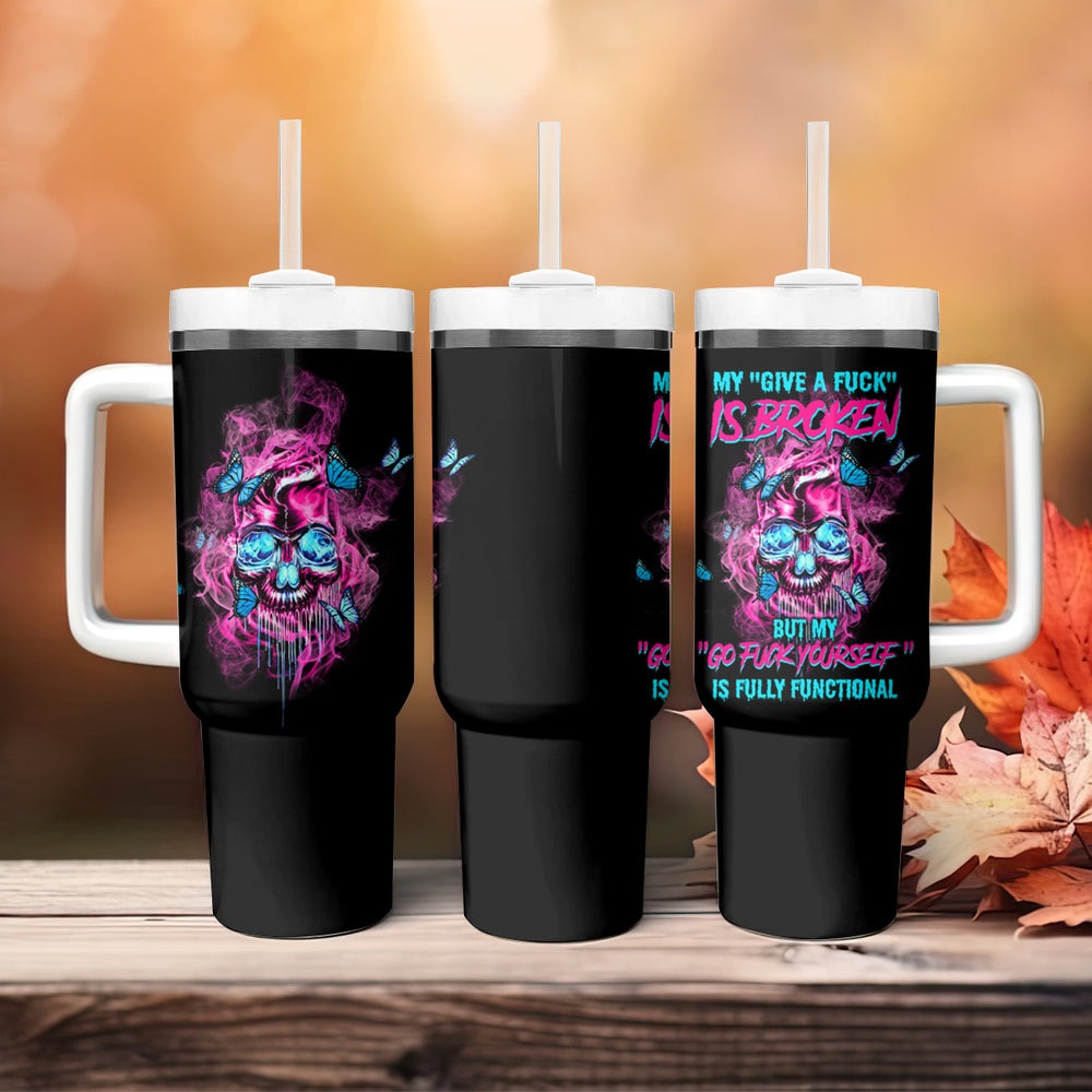 My Give A F Is Broken Reaper Tumbler With Handle TS04 My Give A F Is Broken Reaper Tumbler With Handle TS04