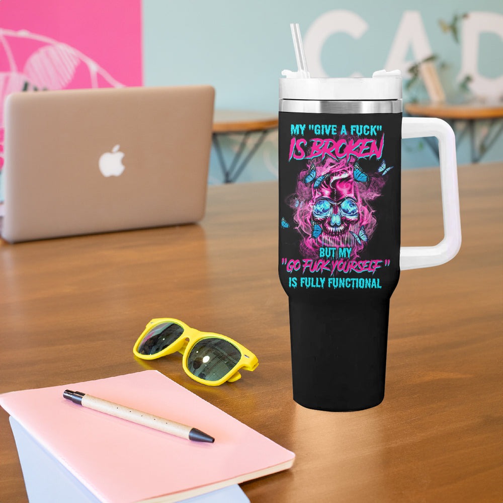 My Give A F Is Broken Reaper Tumbler With Handle TS04 My Give A F Is Broken Reaper Tumbler With Handle TS04