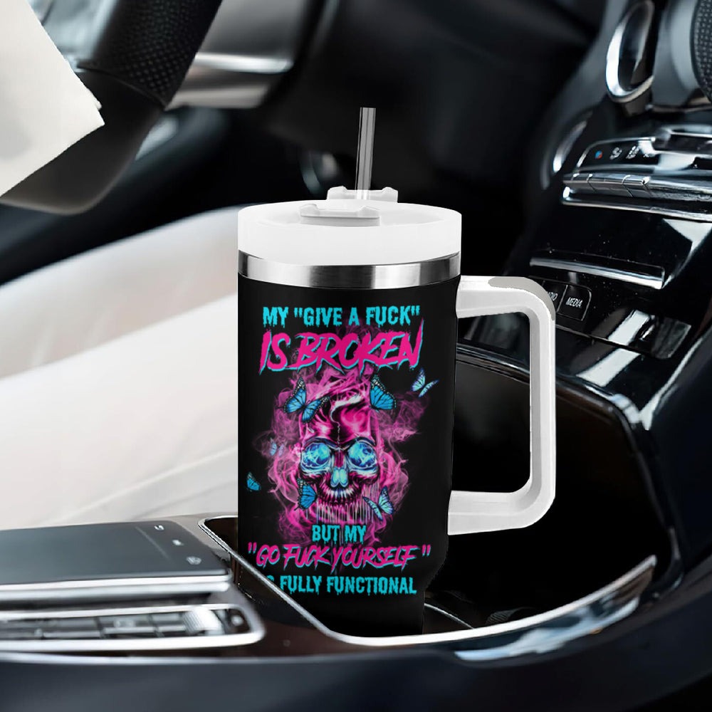 My Give A F Is Broken Reaper Tumbler With Handle TS04 My Give A F Is Broken Reaper Tumbler With Handle TS04