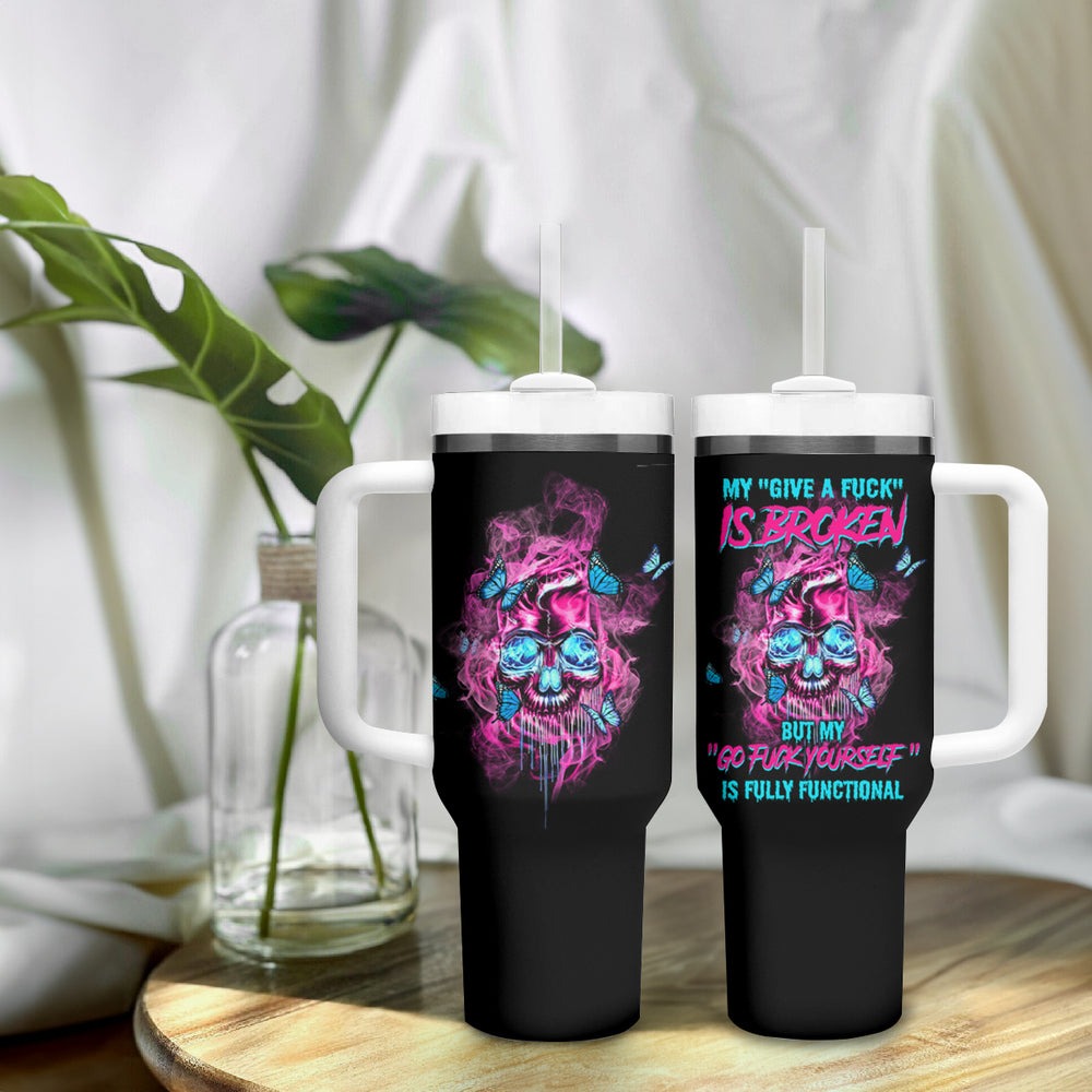My Give A F Is Broken Reaper Tumbler With Handle TS04 My Give A F Is Broken Reaper Tumbler With Handle TS04