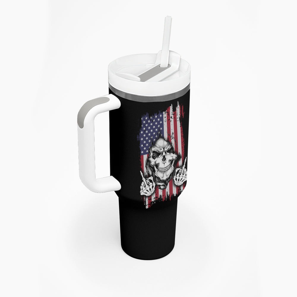 My Give A F Reaper Flag Tumbler With Handle TS04