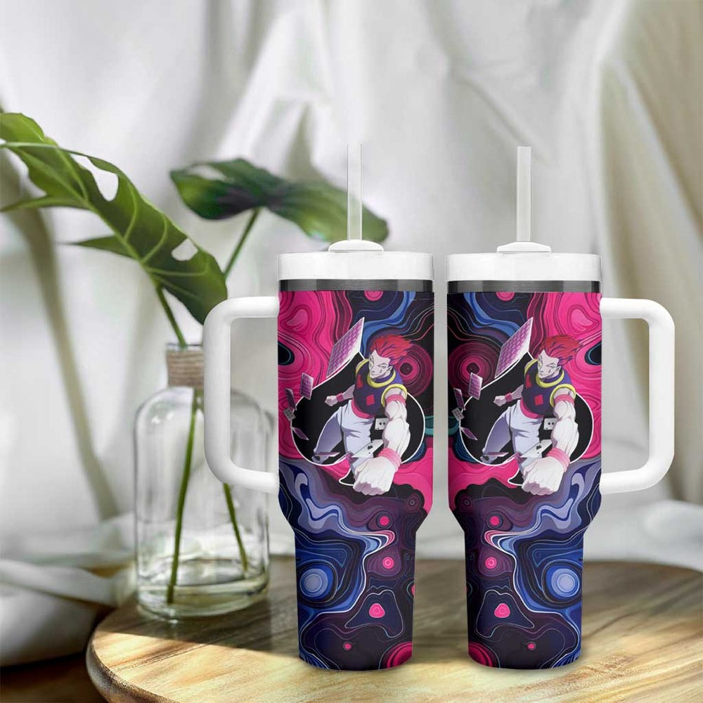 Mystic Faces Hisoka Hunter X Hunter Tumbler With Handle Anime Mix Hippie Style TS04 Mystic Faces Hisoka Hunter X Hunter Tumbler With Handle Anime Mix Hippie Style TS04