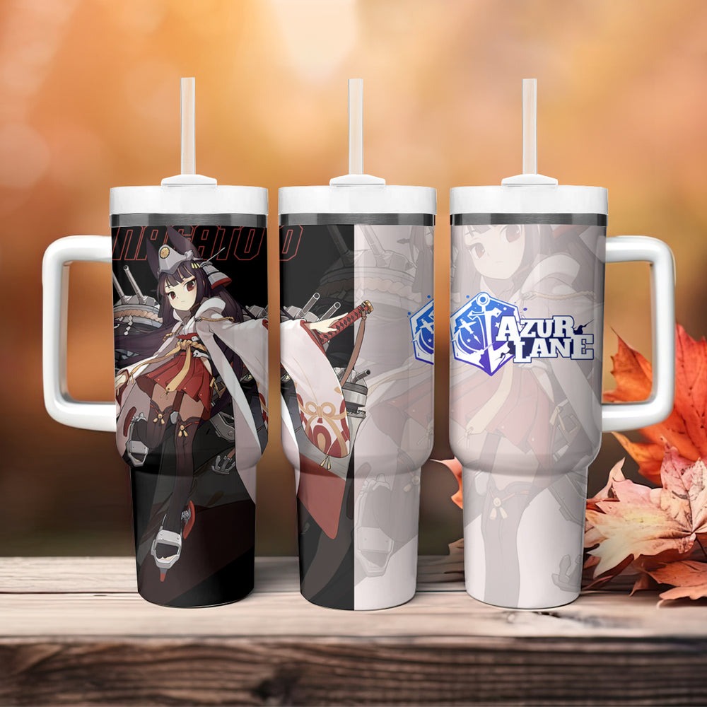 Nagato - Azur Lane Tumbler With Handle Anime Game Style TS04 Nagato - Azur Lane Tumbler With Handle Anime Game Style TS04