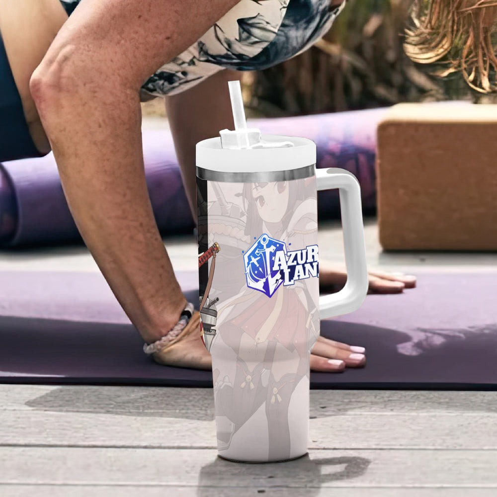 Nagato - Azur Lane Tumbler With Handle Anime Game Style TS04 Nagato - Azur Lane Tumbler With Handle Anime Game Style TS04