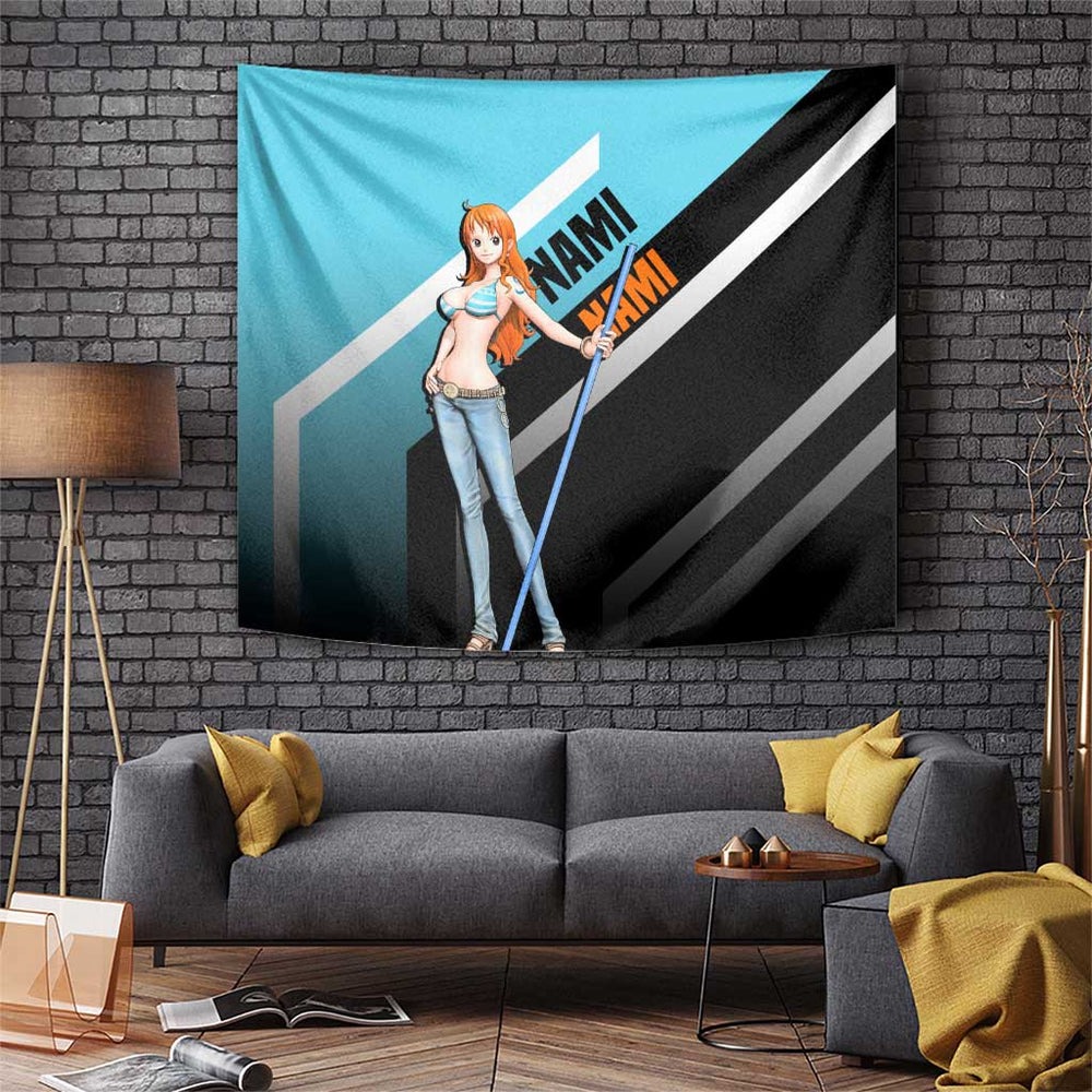 Nami - One Piece Tapestry Anime Mix Manga Style TS04 Nami - One Piece Tapestry Anime Mix Manga Style TS04
