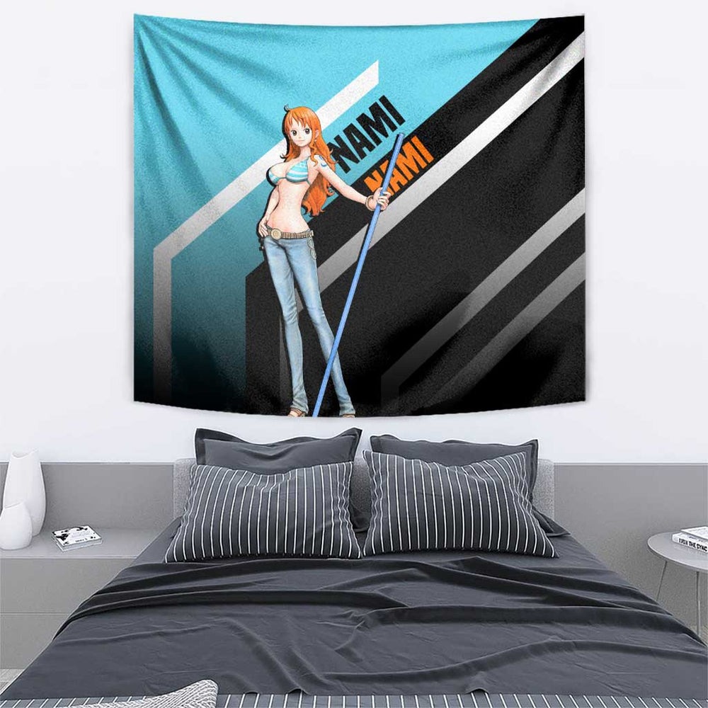 Nami - One Piece Tapestry Anime Mix Manga Style TS04 Nami - One Piece Tapestry Anime Mix Manga Style TS04