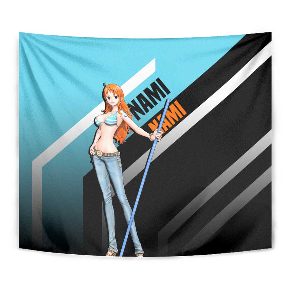 Nami - One Piece Tapestry Anime Mix Manga Style TS04 Nami - One Piece Tapestry Anime Mix Manga Style TS04