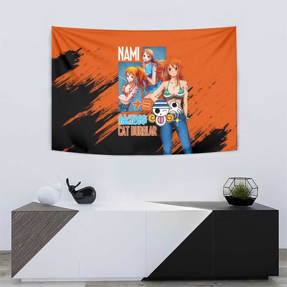 Nami V2 One Piece Tapestry Anime Style TS04 Nami V2 One Piece Tapestry Anime Style TS04