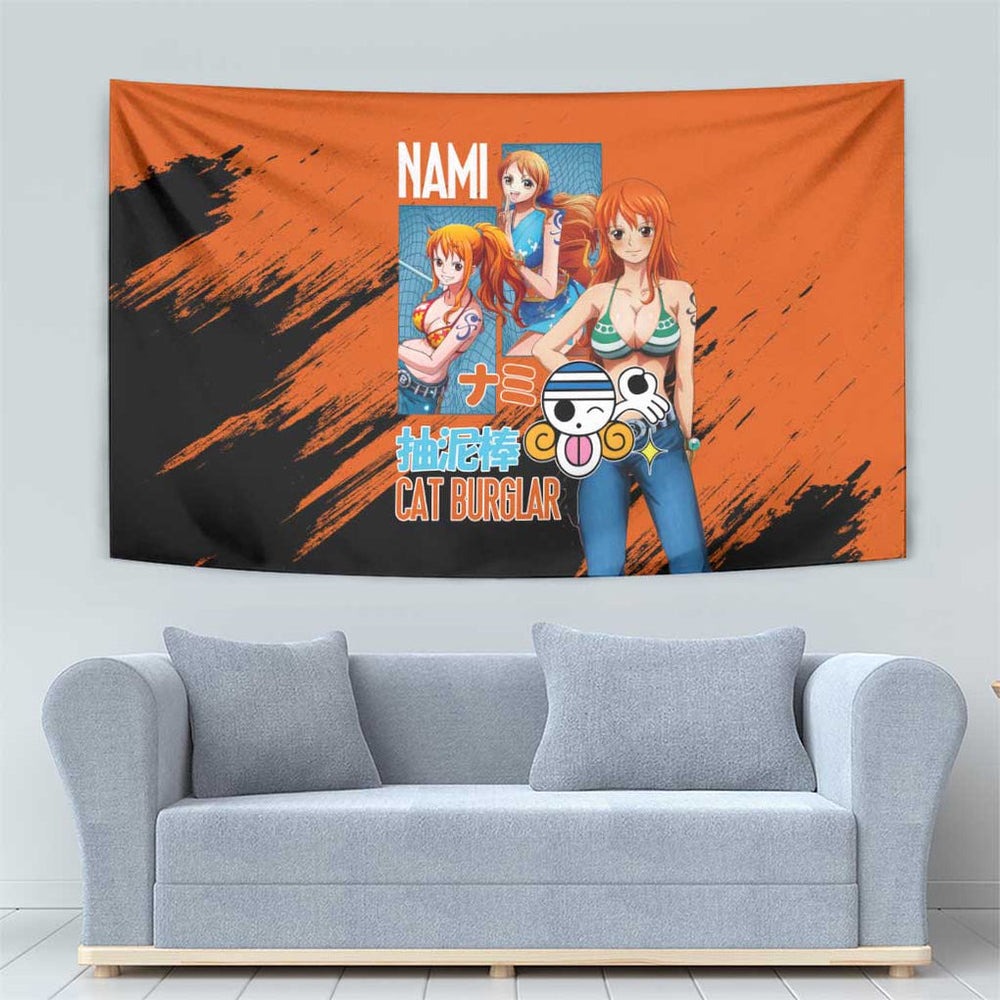Nami V2 One Piece Tapestry Anime Style TS04 Nami V2 One Piece Tapestry Anime Style TS04