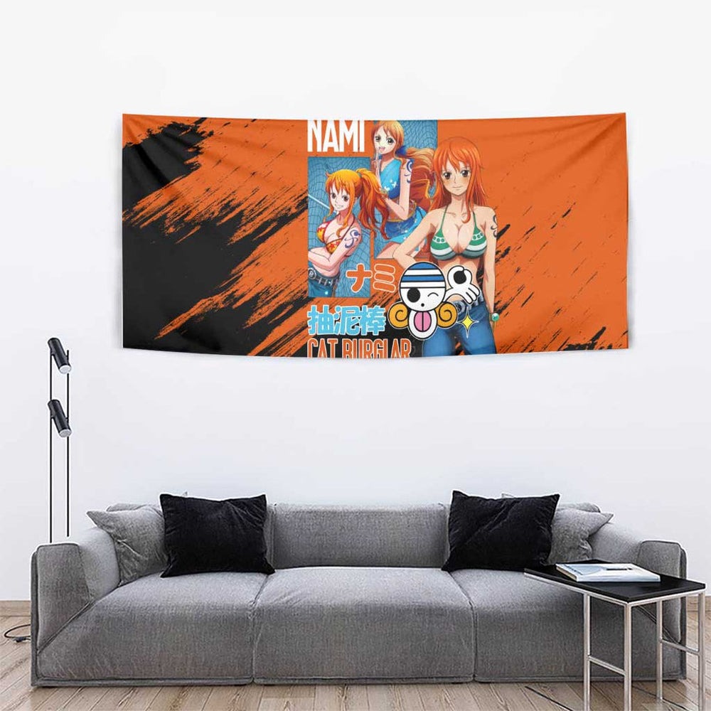 Nami V2 One Piece Tapestry Anime Style TS04 Nami V2 One Piece Tapestry Anime Style TS04