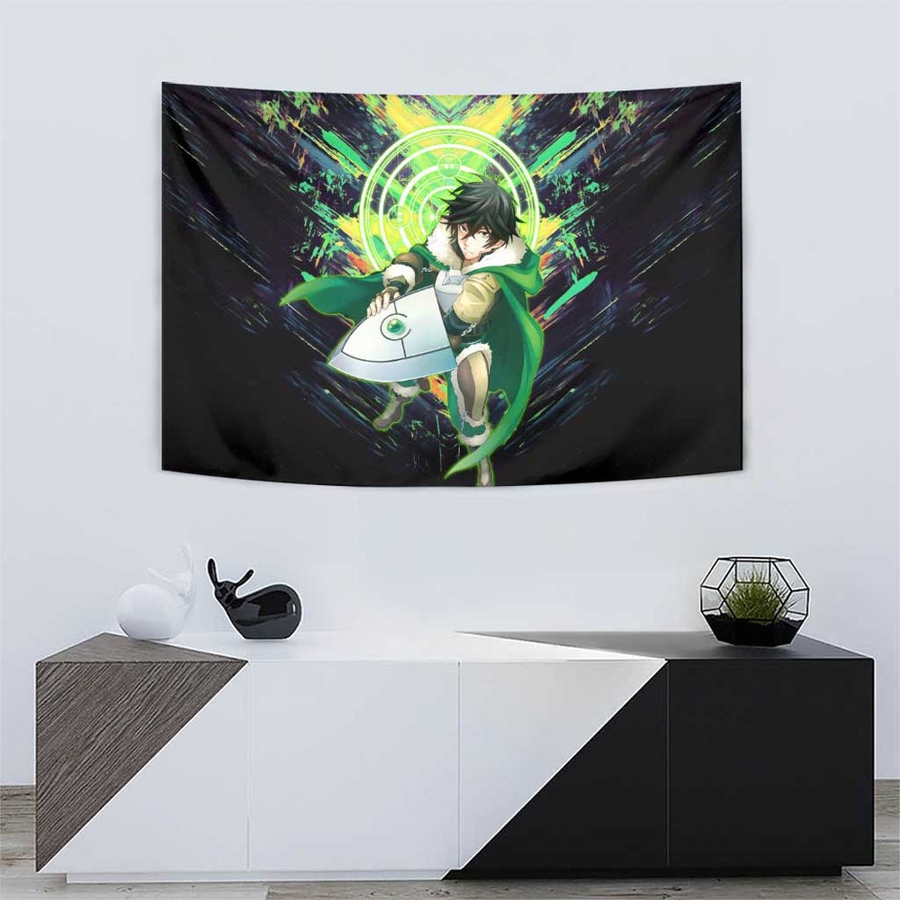Naofumi The Rising of the Shield Hero Tumbler With Handle with Dynamic Combat Pose and Energy Circles TS04 Naofumi The Rising of the Shield Hero Tumbler With Handle with Dynamic Combat Pose and Energy Circles TS04