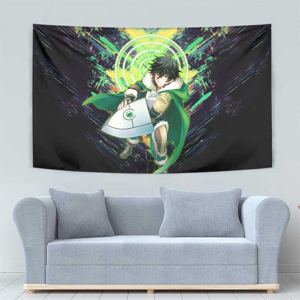 Naofumi The Rising of the Shield Hero Tumbler With Handle with Dynamic Combat Pose and Energy Circles TS04 Naofumi The Rising of the Shield Hero Tumbler With Handle with Dynamic Combat Pose and Energy Circles TS04