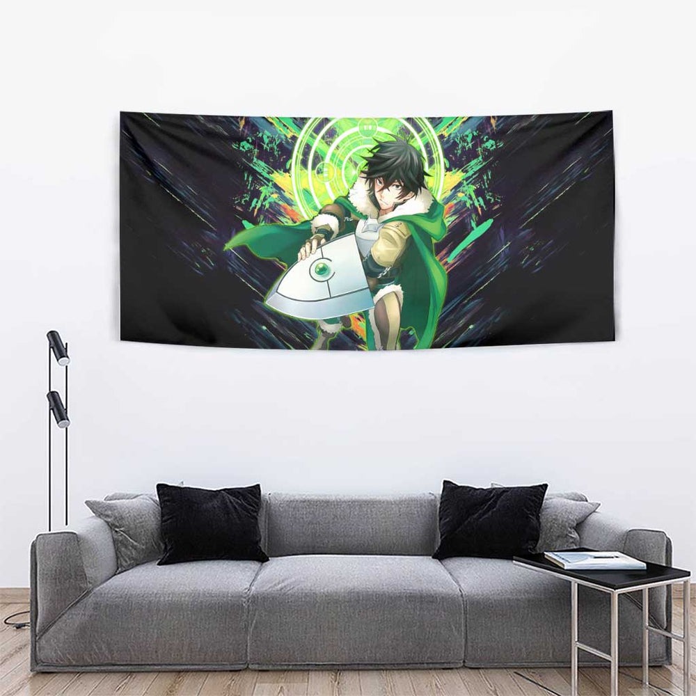 Naofumi The Rising of the Shield Hero Tumbler With Handle with Dynamic Combat Pose and Energy Circles TS04 Naofumi The Rising of the Shield Hero Tumbler With Handle with Dynamic Combat Pose and Energy Circles TS04