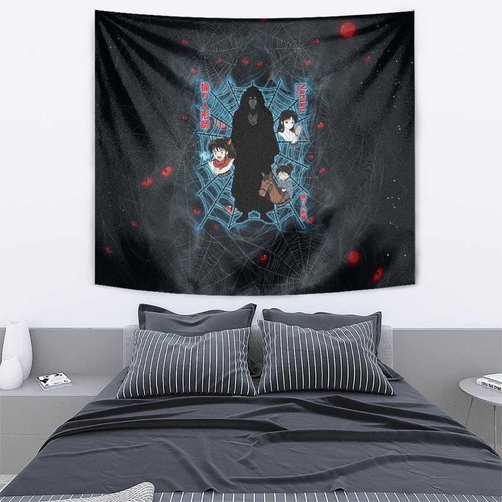 Naraku Inuyasha Series Tumbler With Handle Dark Web Anime Style with Fiery Spider and Red Eyes TS04 Naraku Inuyasha Series Tumbler With Handle Dark Web Anime Style with Fiery Spider and Red Eyes TS04