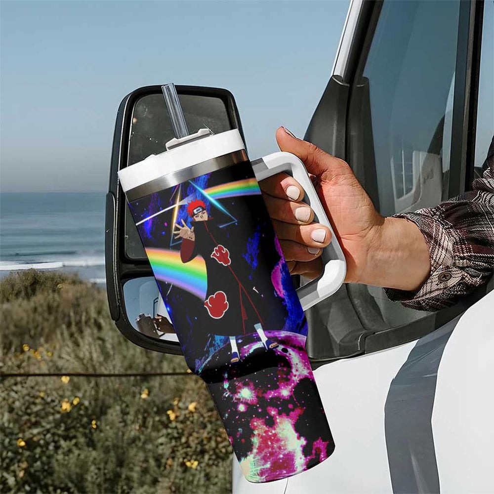 Naruto Akatsuki Astral Led Pain Tumbler With Handle Trippy Style TS04 Naruto Akatsuki Astral Led Pain Tumbler With Handle Trippy Style TS04