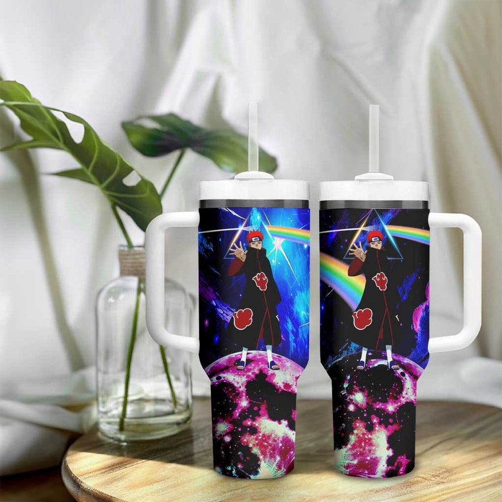 Naruto Akatsuki Astral Led Pain Tumbler With Handle Trippy Style TS04 Naruto Akatsuki Astral Led Pain Tumbler With Handle Trippy Style TS04