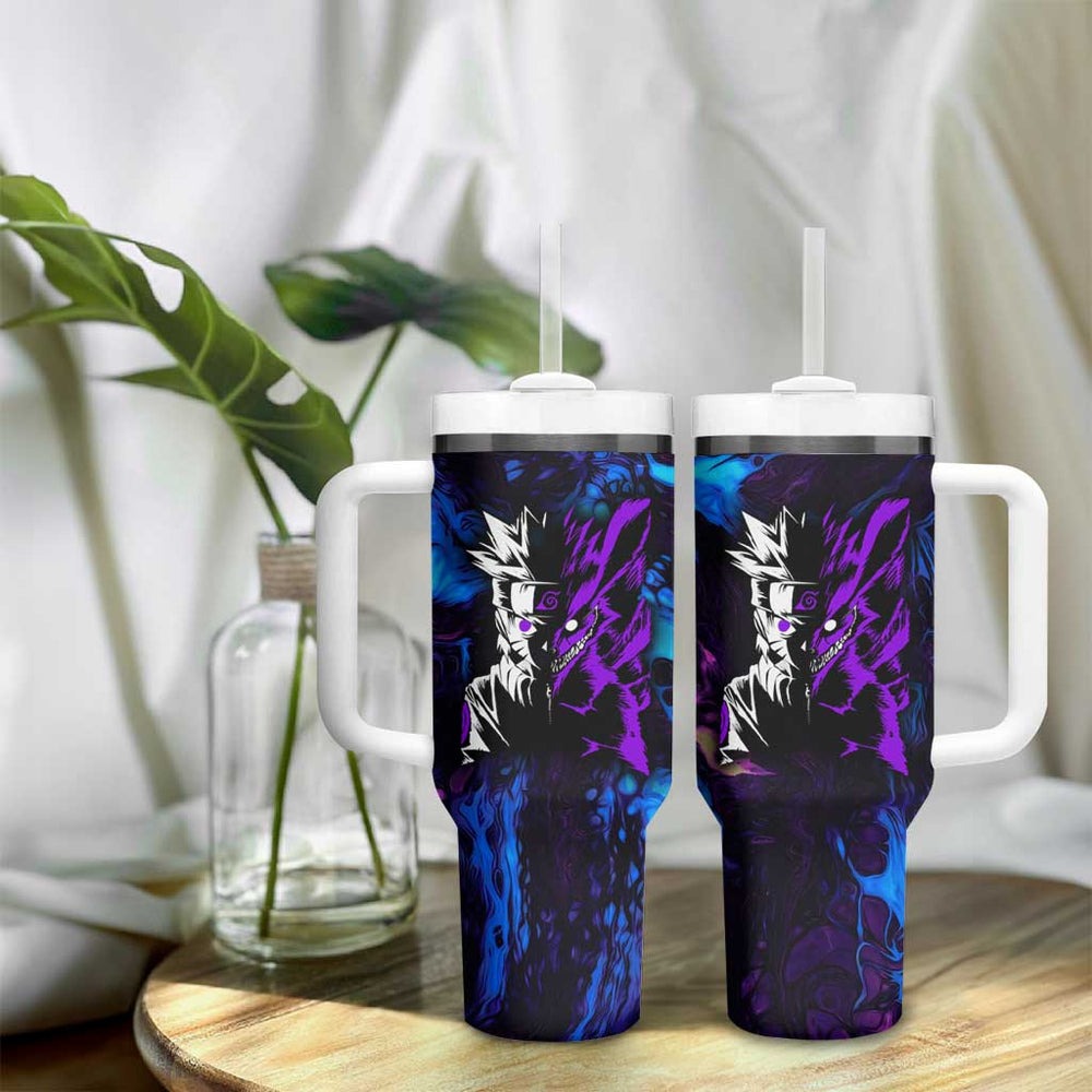 Naruto Awakened Beast Tumbler With Handle Anime Style TS04 Naruto Awakened Beast Tumbler With Handle Anime Style TS04