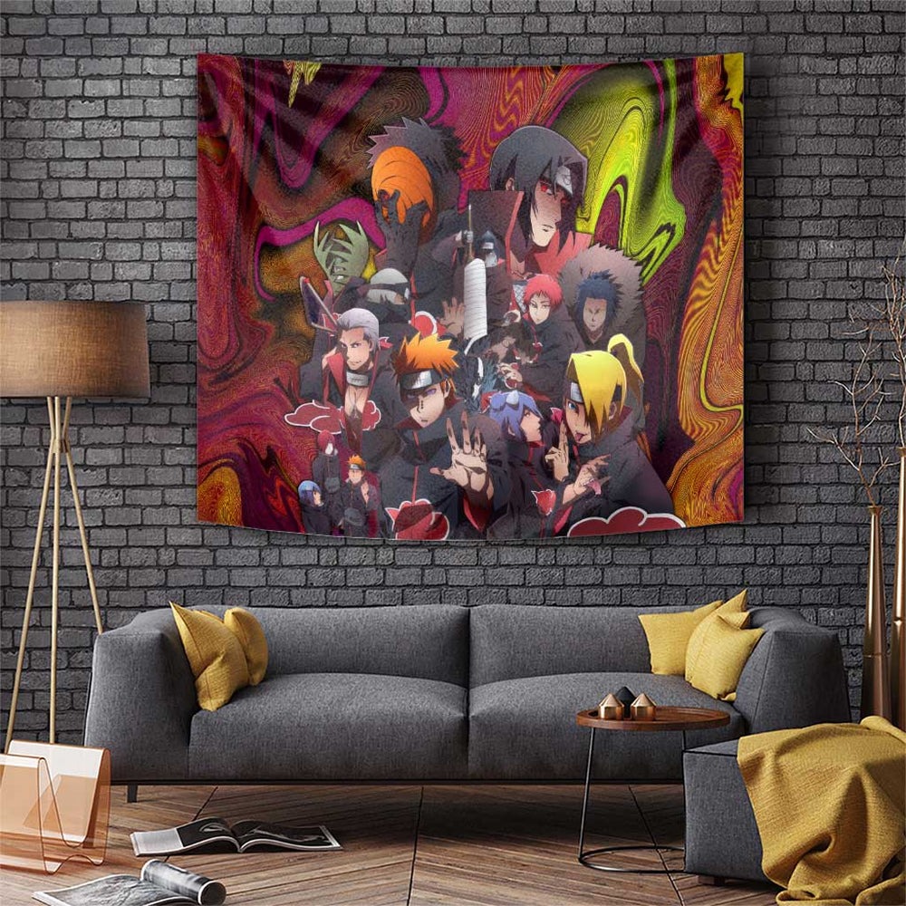 Naruto Neon Bond Akatsuki Tumbler With Handle Anime Mix Trippy Style TS04 Naruto Neon Bond Akatsuki Tumbler With Handle Anime Mix Trippy Style TS04