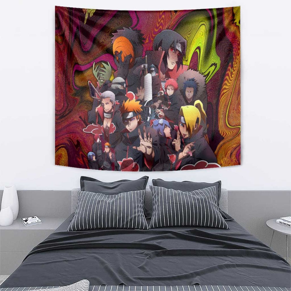 Naruto Neon Bond Akatsuki Tumbler With Handle Anime Mix Trippy Style TS04 Naruto Neon Bond Akatsuki Tumbler With Handle Anime Mix Trippy Style TS04