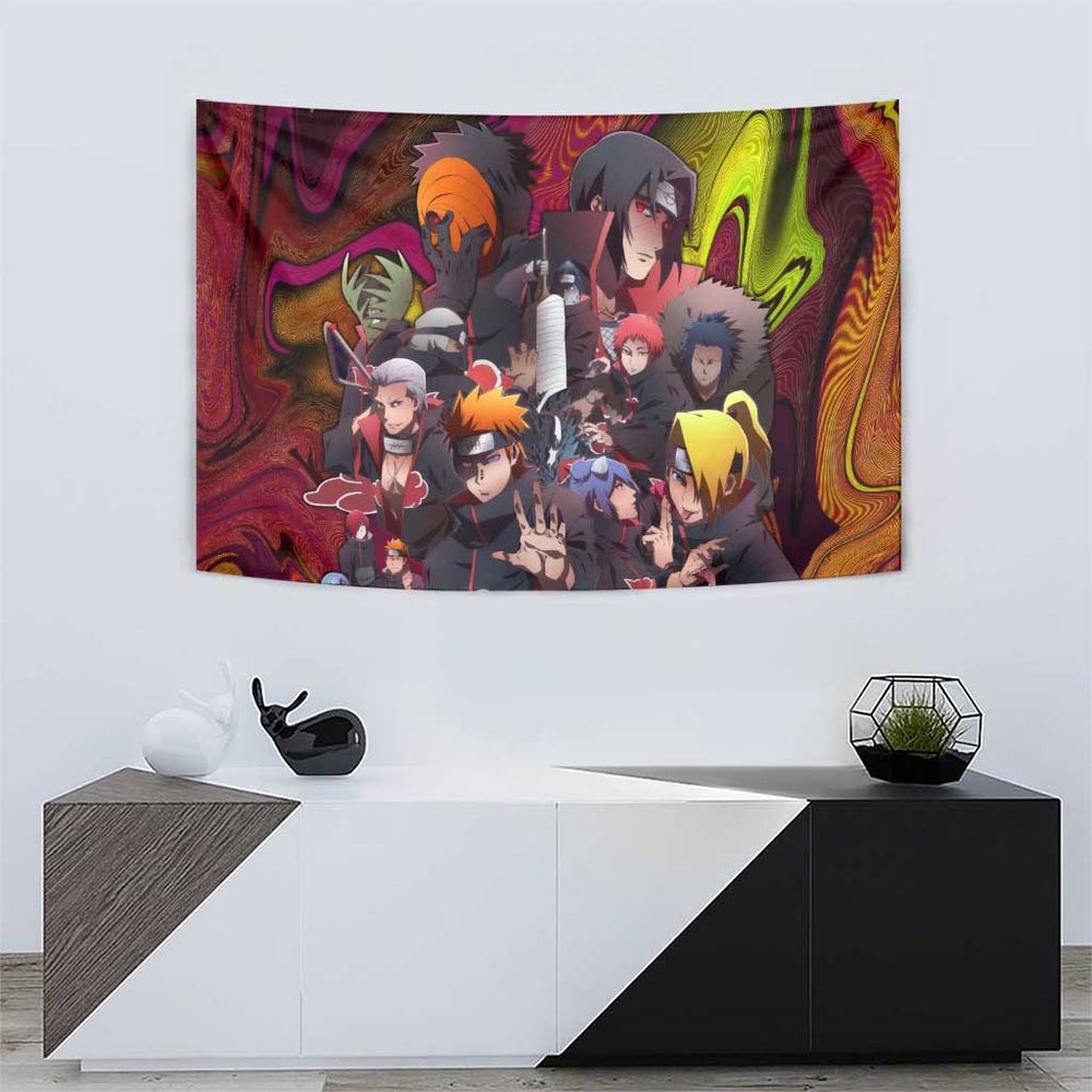 Naruto Neon Bond Akatsuki Tumbler With Handle Anime Mix Trippy Style TS04 Naruto Neon Bond Akatsuki Tumbler With Handle Anime Mix Trippy Style TS04