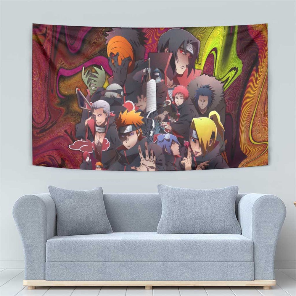 Naruto Neon Bond Akatsuki Tumbler With Handle Anime Mix Trippy Style TS04 Naruto Neon Bond Akatsuki Tumbler With Handle Anime Mix Trippy Style TS04