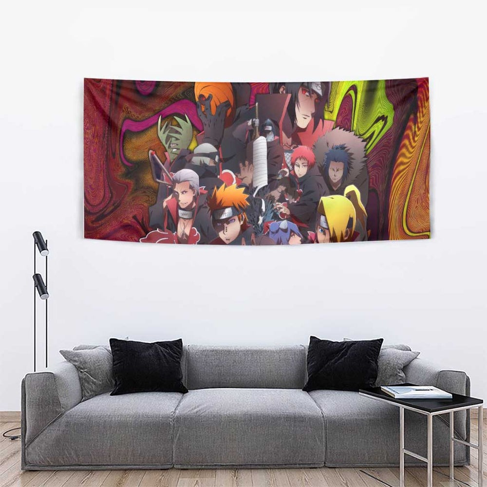 Naruto Neon Bond Akatsuki Tumbler With Handle Anime Mix Trippy Style TS04 Naruto Neon Bond Akatsuki Tumbler With Handle Anime Mix Trippy Style TS04