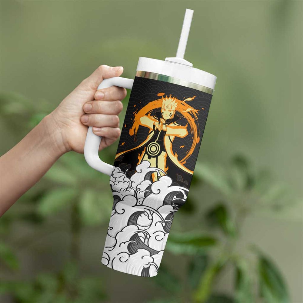 Naruto Uzumaki Bijuu Japanese Kanagawa - Naruto Tumbler With Handle Anime Japan Style TS04 Naruto Uzumaki Bijuu Japanese Kanagawa - Naruto Tumbler With Handle Anime Japan Style TS04