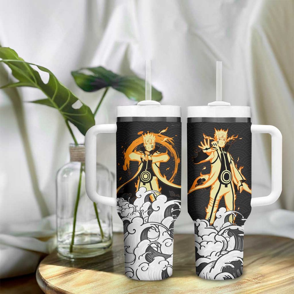 Naruto Uzumaki Bijuu Japanese Kanagawa - Naruto Tumbler With Handle Anime Japan Style TS04 Naruto Uzumaki Bijuu Japanese Kanagawa - Naruto Tumbler With Handle Anime Japan Style TS04