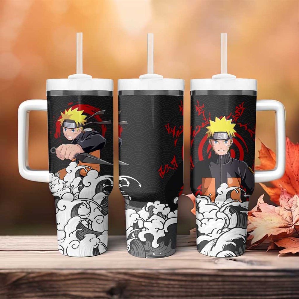 Naruto Uzumaki Japanese Kanagawa - Naruto Tumbler With Handle Anime Japan Style TS04 Naruto Uzumaki Japanese Kanagawa - Naruto Tumbler With Handle Anime Japan Style TS04