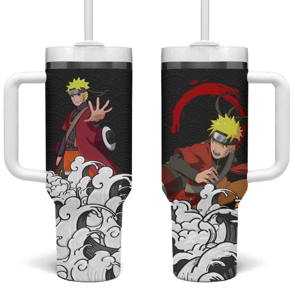 Naruto Uzumaki Sage Japanese Kanagawa - Naruto Tumbler With Handle Anime Japan Style TS04 Naruto Uzumaki Sage Japanese Kanagawa - Naruto Tumbler With Handle Anime Japan Style TS04