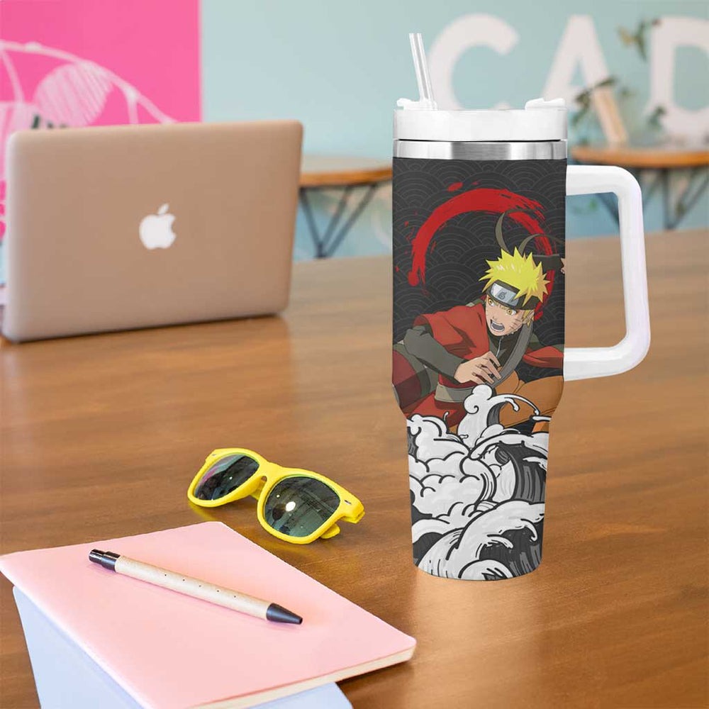 Naruto Uzumaki Sage Japanese Kanagawa - Naruto Tumbler With Handle Anime Japan Style TS04 Naruto Uzumaki Sage Japanese Kanagawa - Naruto Tumbler With Handle Anime Japan Style TS04