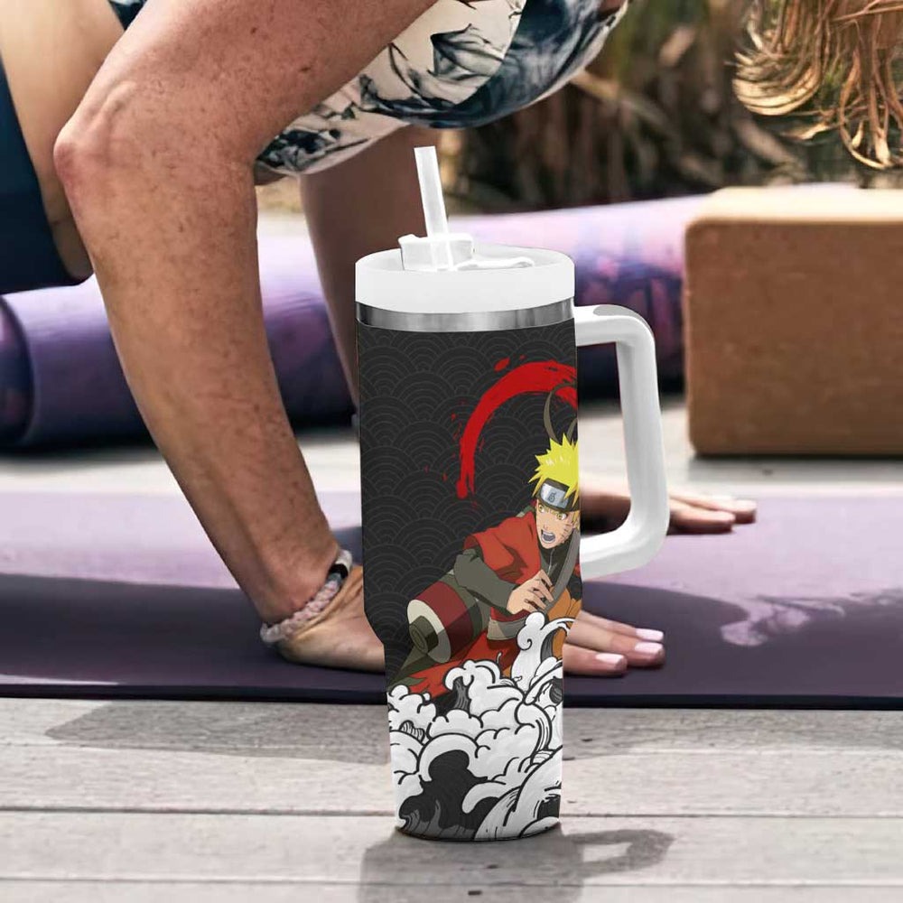 Naruto Uzumaki Sage Japanese Kanagawa - Naruto Tumbler With Handle Anime Japan Style TS04 Naruto Uzumaki Sage Japanese Kanagawa - Naruto Tumbler With Handle Anime Japan Style TS04