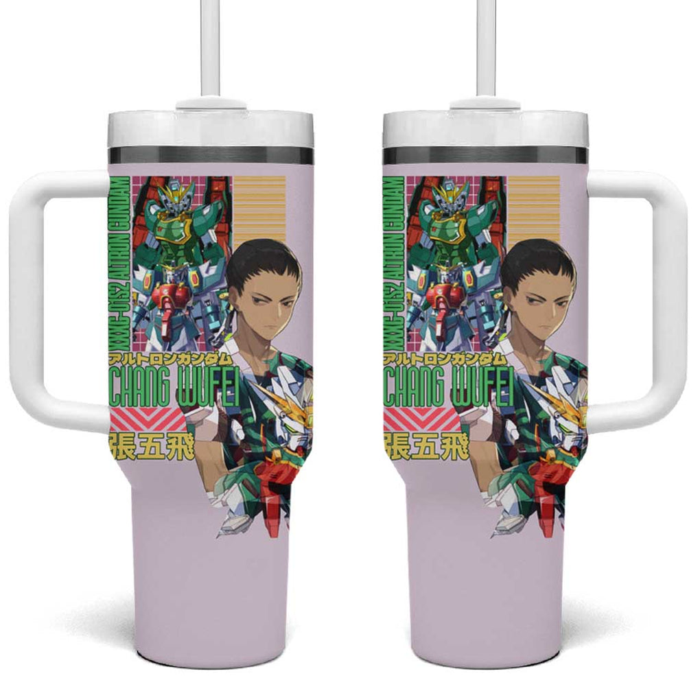 Nataku x Chang Wufei Gundam Wing Endless Waltz Tumbler With Handle Japan Anime Style TS04