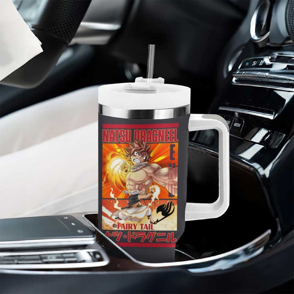 Natsu Dragneel - Fairy Tail Tumbler With Handle Anime Style TS04 Natsu Dragneel - Fairy Tail Tumbler With Handle Anime Style TS04