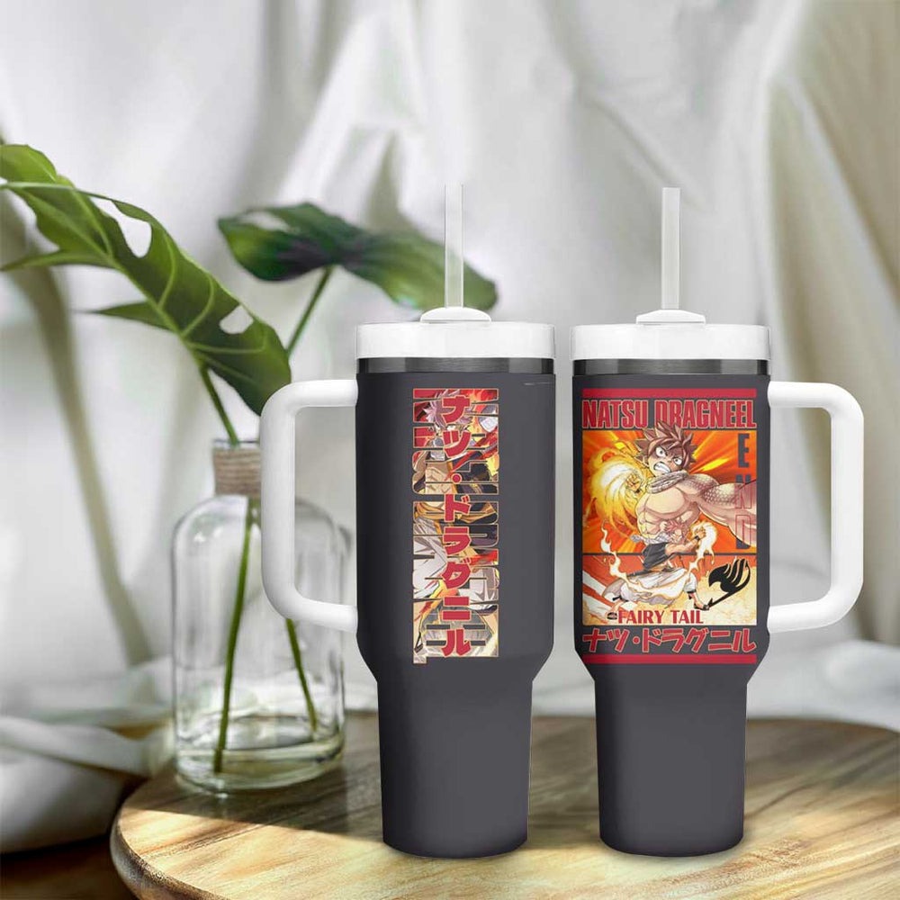Natsu Dragneel - Fairy Tail Tumbler With Handle Anime Style TS04 Natsu Dragneel - Fairy Tail Tumbler With Handle Anime Style TS04