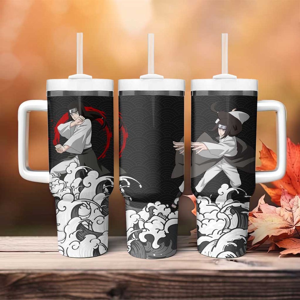 Neji Hyuga Japanese Kanagawa - Naruto Tumbler With Handle Anime Japan Style TS04 Neji Hyuga Japanese Kanagawa - Naruto Tumbler With Handle Anime Japan Style TS04