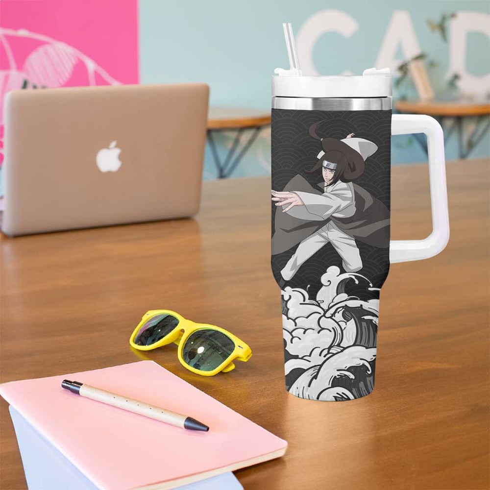 Neji Hyuga Japanese Kanagawa - Naruto Tumbler With Handle Anime Japan Style TS04 Neji Hyuga Japanese Kanagawa - Naruto Tumbler With Handle Anime Japan Style TS04