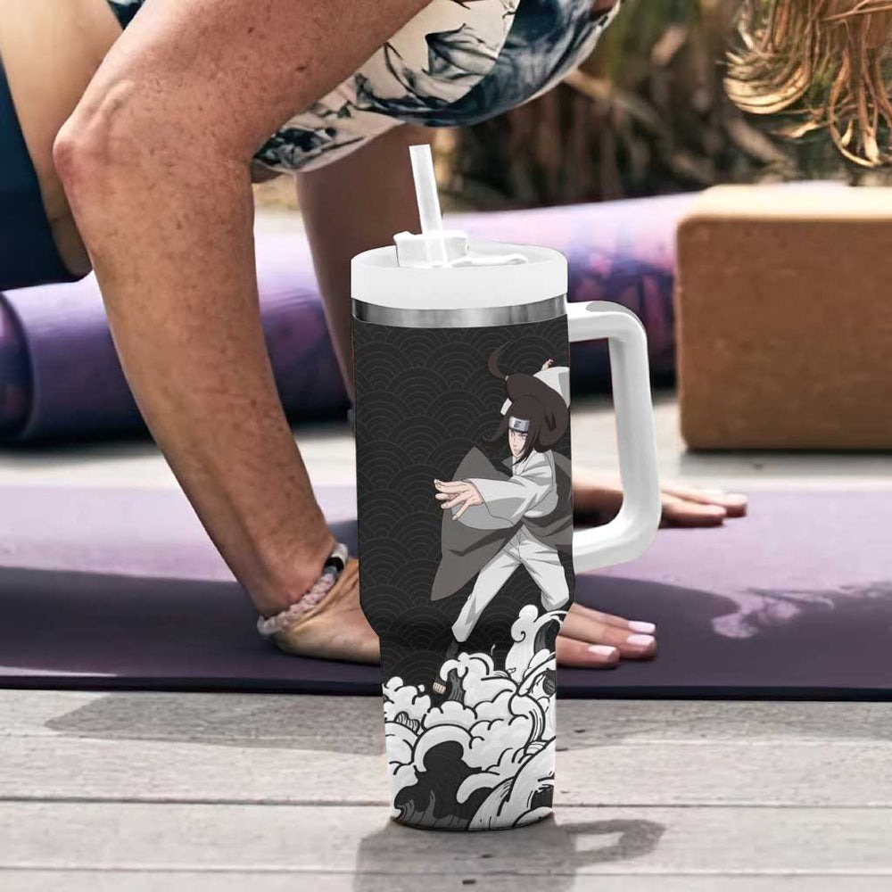 Neji Hyuga Japanese Kanagawa - Naruto Tumbler With Handle Anime Japan Style TS04 Neji Hyuga Japanese Kanagawa - Naruto Tumbler With Handle Anime Japan Style TS04