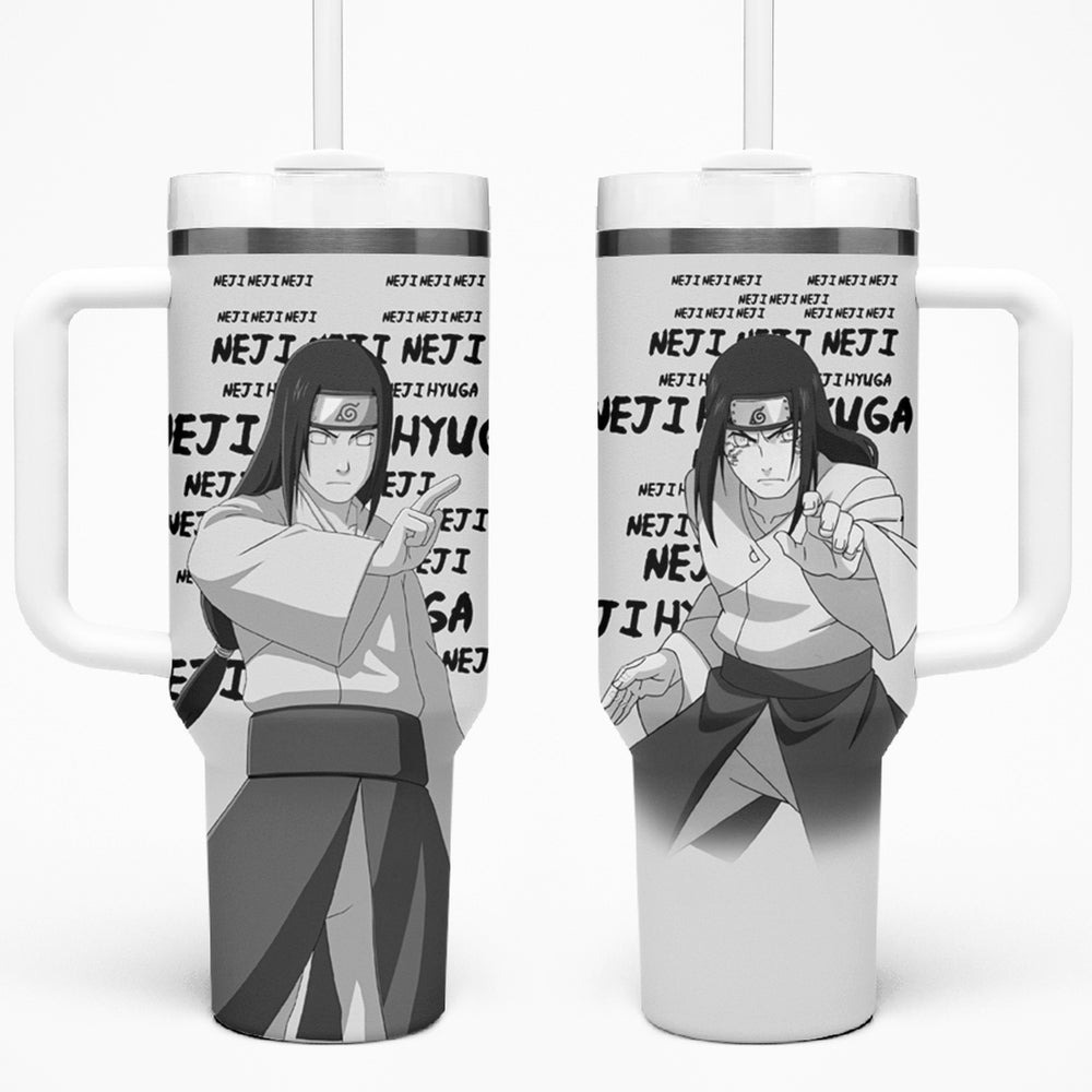 Neji Hyuga Tumbler With Handle Style Manga TS04 Neji Hyuga Tumbler With Handle Style Manga TS04