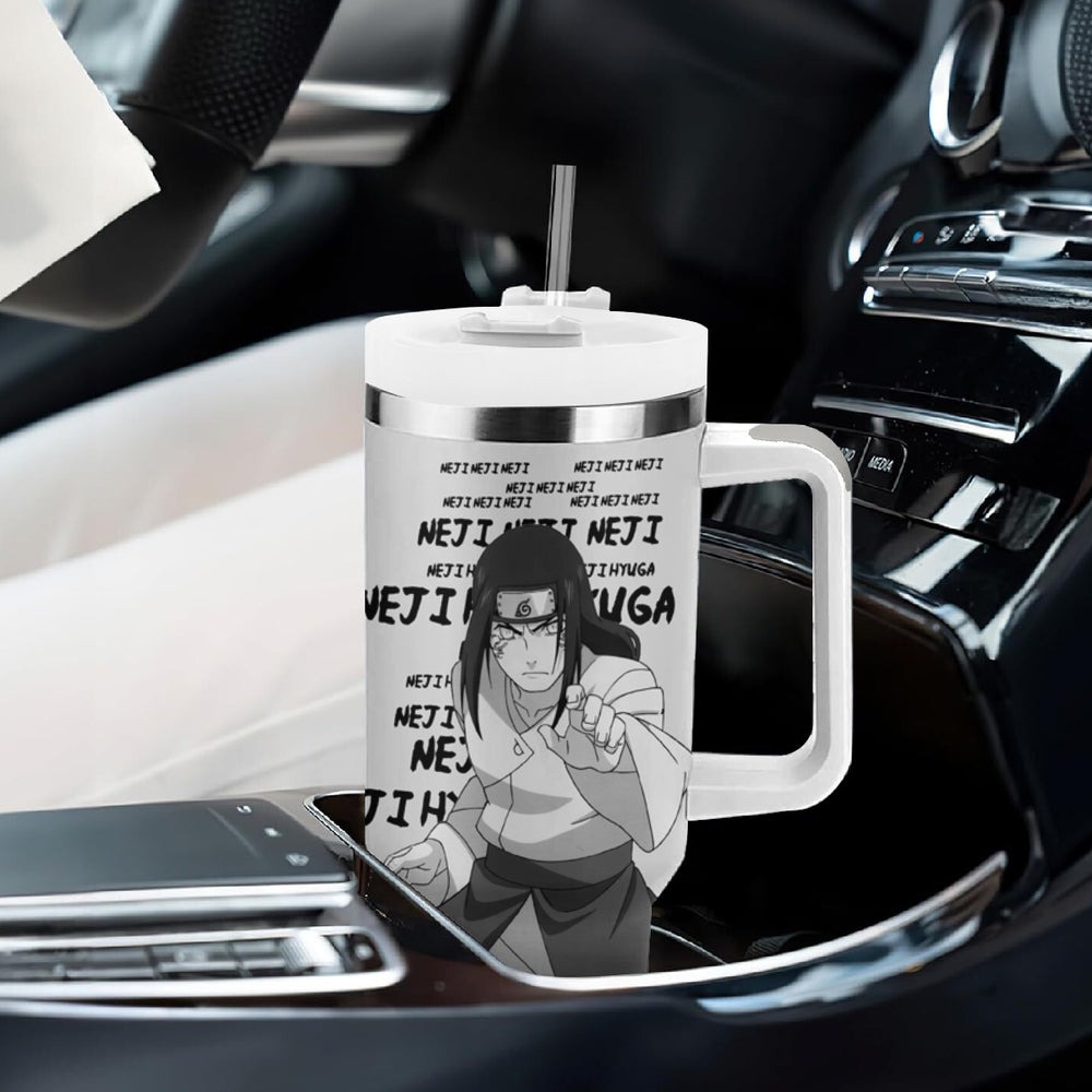 Neji Hyuga Tumbler With Handle Style Manga TS04 Neji Hyuga Tumbler With Handle Style Manga TS04