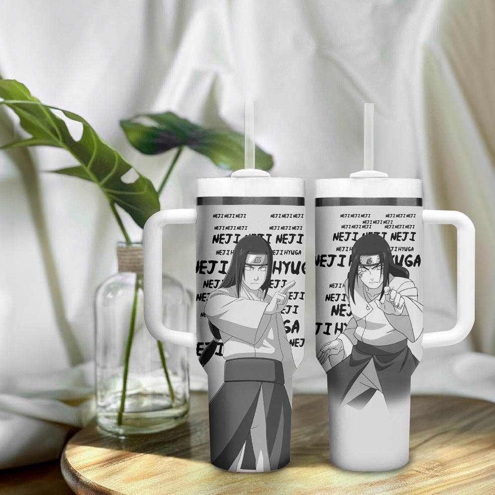 Neji Hyuga Tumbler With Handle Style Manga TS04 Neji Hyuga Tumbler With Handle Style Manga TS04