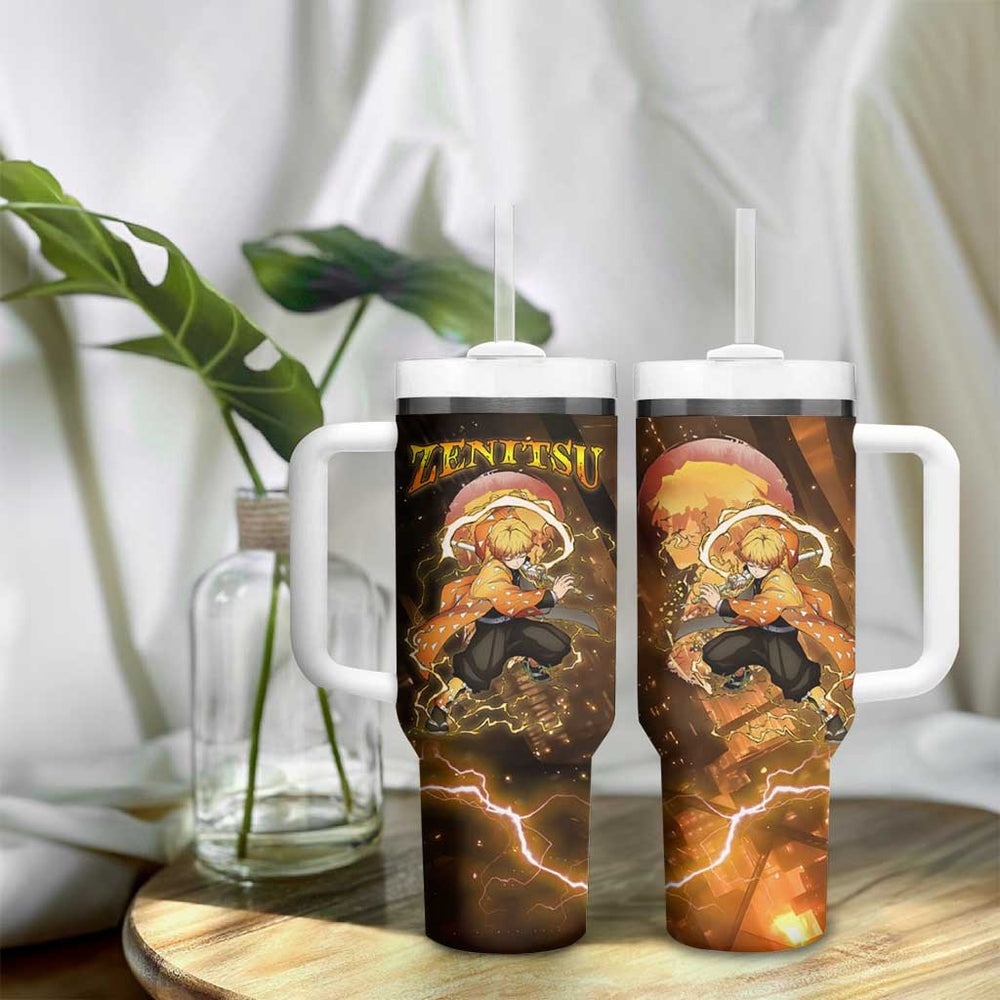 Nenitsu - Infinity Castle - Demon Slayer Tumbler With Handle Anime Style TS04 Nenitsu - Infinity Castle - Demon Slayer Tumbler With Handle Anime Style TS04