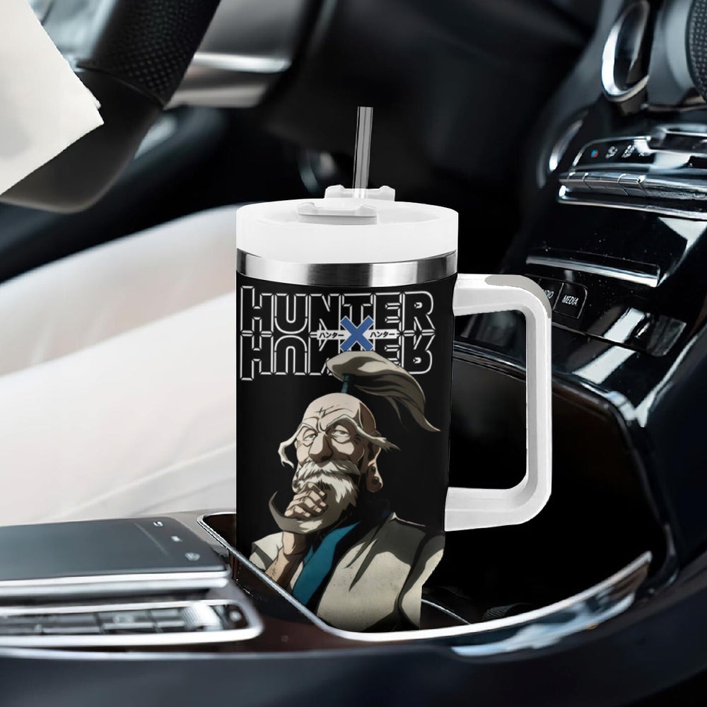 Netero Isaac - Hunter X Hunter Tumbler With Handle Anime Style TS04 Netero Isaac - Hunter X Hunter Tumbler With Handle Anime Style TS04